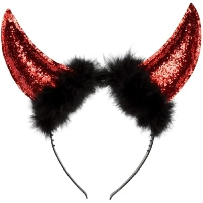 Afbeelding van Boland Diadeem She Devil Rood Één maat Volwassenen Vrouwen Halloween accessoire Horror