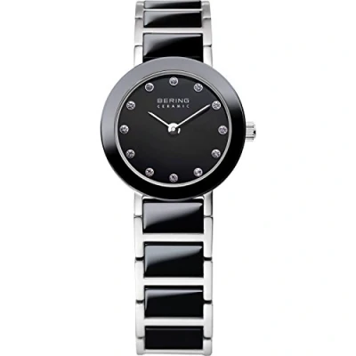 Afbeelding van BERING Dames analoog kwarts keramische collectie horloge met Armband van roestvrij staal/keramiek en saffierglas 11422 742, zilver.,