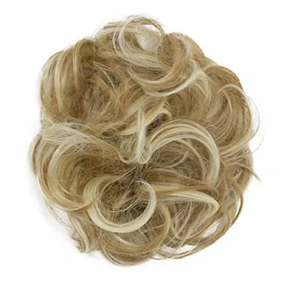 Afbeelding van Prettyshop pruik, bruid, haarspeld, kapsel, blond mix, G13AL