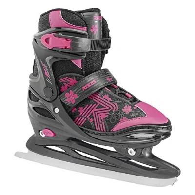 Afbeelding van Roces Jokey Ice 3.0 verstelbare schaatsen zwart/roze maat 30 33