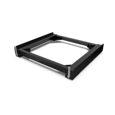 Afbeelding van Meliconi Base Move Black, anti vibratie basis met wielen en remmen, compatibel wasmachines drogers 60 cm, belasting 250 kg, zwart