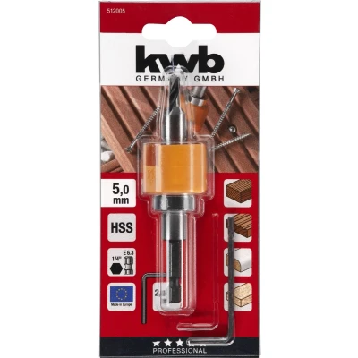 Afbeelding van KWB Opsteek Verzinker Set 5mm