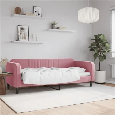 Afbeelding van vidaXL Slaapbank 80x200 cm fluweel roze