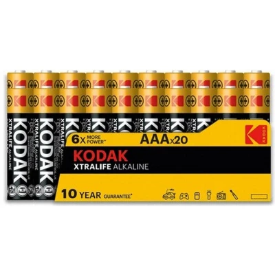 Afbeelding van Kodak XTRALIFE alkaline AAA battery 20 pack
