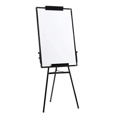 Afbeelding van Magnetisch whiteboard, droog afwasbaar, draagbaar en in hoogte verstelbaar met statief, flexibel gebruik, 90 x 60 cm