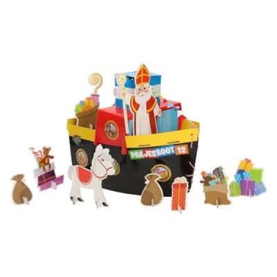 Afbeelding van Sinterklaas Knutselset Maak je eigen stoomboot