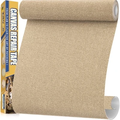 Afbeelding van Zelfklevende waterdichte stoffen patch, 40 x 160 cm, voor outdoormeubels, bootdekens, banken, tenten, woonkamerstoelen, zonwering, kaki