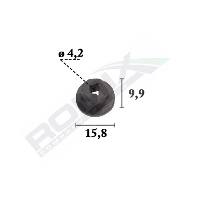 Afbeelding van ROMIX C70376 Clip, sier /beschermingslijst OPEL: Movano B Van, Combo C Box Body / Estate, Agila A