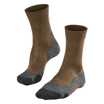 Afbeelding van Falke TK2 Explore Melange Trekking Functional Mediumcushioned Sportsokken, Heren, Maat: 42/43, Mocca