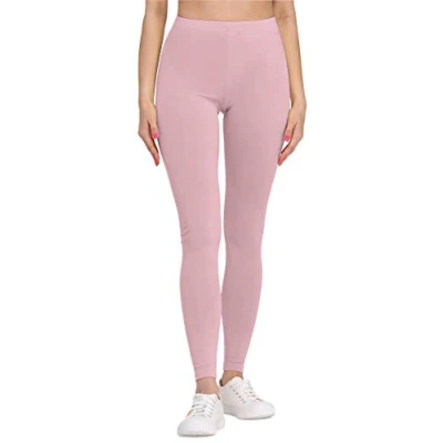 Afbeelding van Bellivalini BLV BLV50 147 LE Dames Leggings Sport Vrijetijdsbroek Lang Viscose Sporbroek Yogabroek Poederroze L