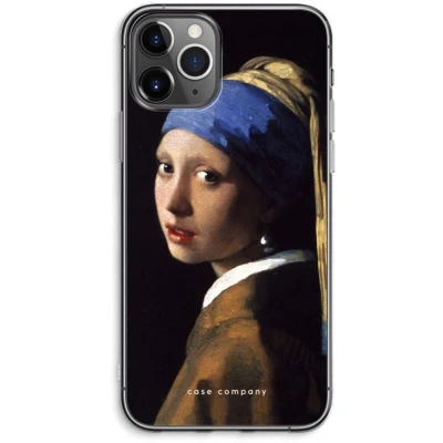 Afbeelding van Case Company® hoesje geschikt voor iPhone 11 Pro Max The Pearl Earring Soft Cover Telefoonhoesje Bescherming aan alle Kanten en Schermrand
