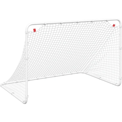 Afbeelding van Voetbaldoel 122x81x81 cm staal wit