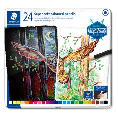 Image de Crayons de couleur super soft adultes Staedtler Multicolore