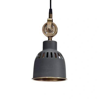 Afbeelding van PR Home Cleveland hanglamp 14 cm grijs/messing