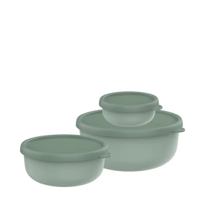 Afbeelding van Mepal Bewaardoosset 3 delig Lumina 250 + 750 1500 ml Magnetronbakje met deksel Nordic sage