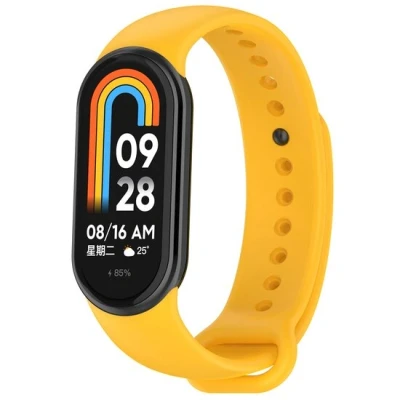 Afbeelding van Siliconen bandje Geel Xiaomi Smart band 8