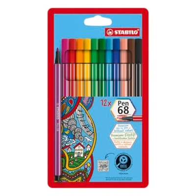 Image de STABILO ETUI 12 FEUTRE PEN 68