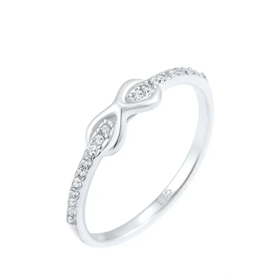 Afbeelding van Elli Infinity Kristalle EDEL CUTE Ring, Dames, Maat: 54, Silber