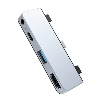Afbeelding van Hyper 4 in 1 (USB C, 4 Havens), Docking station + USB hub, Grijs