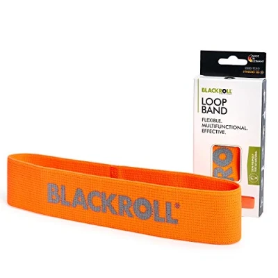 Afbeelding van BLACKROLL® LOOP BAND, weerstandsband van natuurlijke stof, elastische band met lichte weerstand voor sport en training, 32 cm, oranje