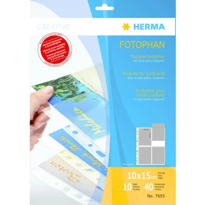 Afbeelding van HERMA 7695 Fotohoezen Transparant 10 x 15 cm