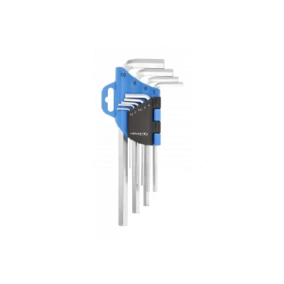 Afbeelding van Hogert Technik HT1W801 Haakse schroevendraaierset 1.5, 2, 2.5, 3, 4, 5, 6, 8, 10.0 Chroom vanadium staal 9