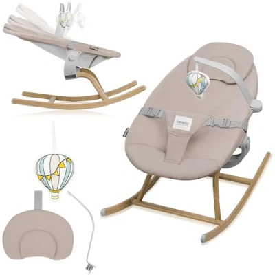 Afbeelding van Lionelo Dalia Rocker Wipstoelje tot 9kg Babywipstoelje 3 stoelverstellingen Licht gewicht 3,2 kg