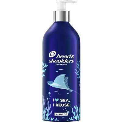Afbeelding van Head &amp; Shoulders Classic Clean I Love Sea, Reuse Refillable Shampoo 430 ml