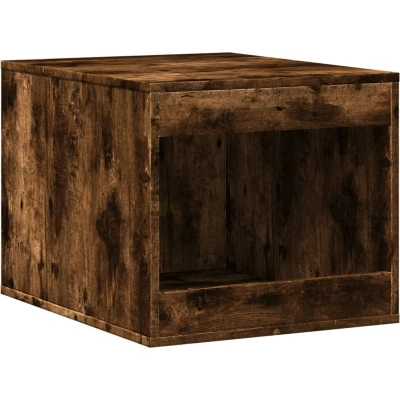 Afbeelding van Kattenbakkast 47x59x42 cm bewerkt hout gerookt eikenkleurig