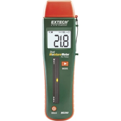 Afbeelding van Extech MO260 Materiaalvochtmeter Meetbereik bouwvochtigheid 0 tot 99.9 %Vol. houtvochtigheid (bereik)
