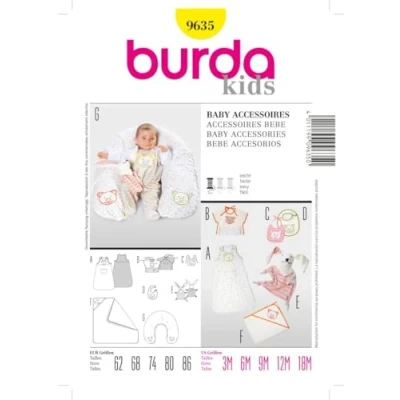 Afbeelding van Burda Naaipatroon 9635 Baby accessoires