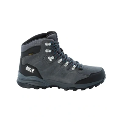 Afbeelding van Jack Wolfskin Refugio Texapore MID M Outdoorschoenen, Heren, Maat: 42.5, Grey / black Leer en textiel