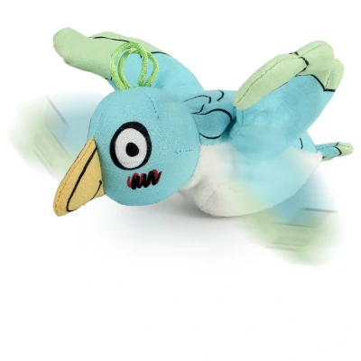 Afbeelding van All For Paws Catoon Jittering Bird Kattenspeelgoed Turquoise