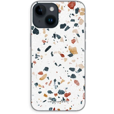 Afbeelding van Case Company® hoesje geschikt voor iPhone 14 Terrazzo N4 Soft Cover Telefoonhoesje Bescherming aan alle Kanten en Schermrand