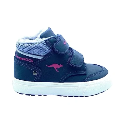 Afbeelding van Kangaroos KAVU Primo Sneakers hoog voor kinderen, Maat: 27, Dark navy/fandango pink Imitatieleer/ textiel