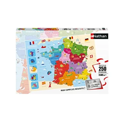 Image de Puzzle 250 pièces Nathan Carte de France