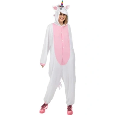 Afbeelding van FUNIDELIA Roze Eenhoorn Onesie Kostuum Maat: L XL