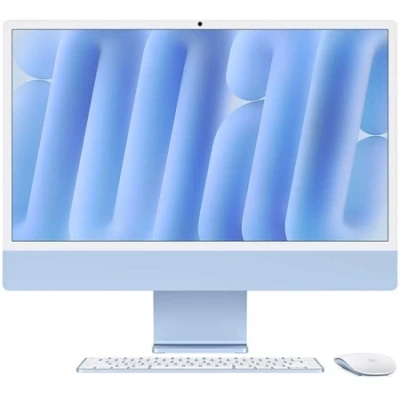 Afbeelding van Apple iMac 24&quot; Blauw (2024) M4 chip, 10 CPU/GPU, 16GB/512GB SSD