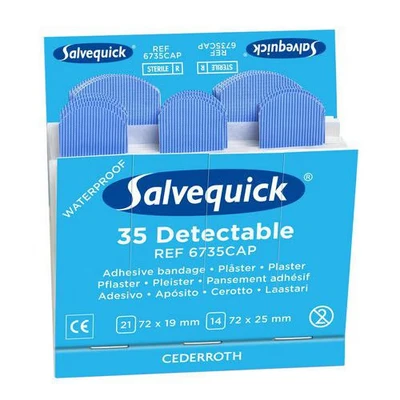 Image de Salvequick Pansement Extra Langue Bleu 6796