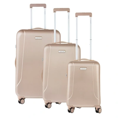 Afbeelding van CarryOn Skyhopper Trolleyset 3pcs TSA champagne