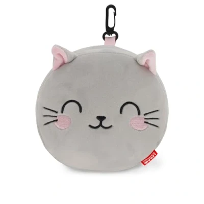 Afbeelding van Legami Reiskussen met nachtmasker, Kitty, ritssluiting, ruimtebesparend, haak voor praktisch transport, kleine rugzak, 16 x cm
