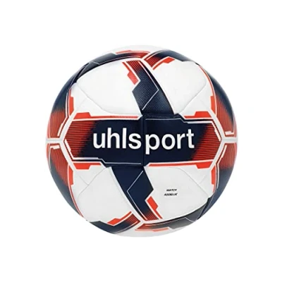 Afbeelding van uhlsport Match Addglue Voetbal, Maat: 5, Weiß marine fluo rot
