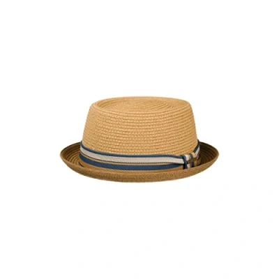 Afbeelding van STETSON Licano Toyo Pork Pie Stro Hoed voor dames/heren Zon strand met voering, Lente Zomer Grosgrain Lint, Bruin