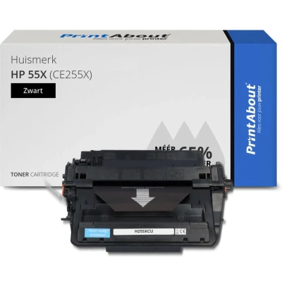 Afbeelding van Huismerk HP 55X (CE255X) Toner Zwart Hoge capaciteit