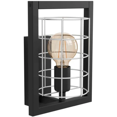 Afbeelding van EGLO Jubily Wandlamp 22 cm E27 Staal Industrieel Zwart
