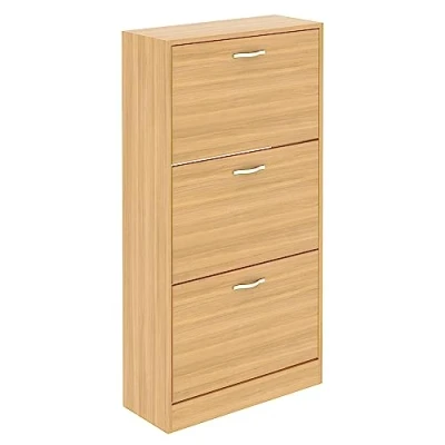Afbeelding van Vida Designs Schoenenkast met 3 laden, grenenhout
