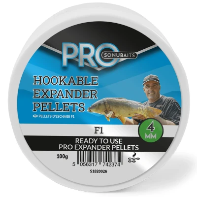 Afbeelding van Sonubaits Pro Hookable Expander Pellets 6mm &amp; 8mm 4mm / F1