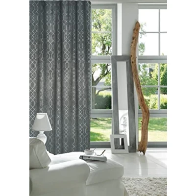 Afbeelding van Elbersdrucke Equinox 07 Decoratie, gebruiksklaar, polyester, 255 x 140 cm, antraciet