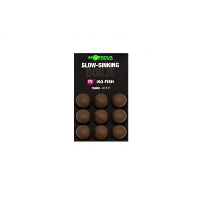 Afbeelding van Korda Slow Sinking Imitatie Boilie Wafter ISO Fish 15mm (9 stuks) Hookbaits