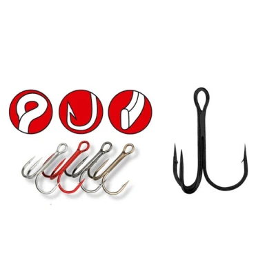 Afbeelding van Gamakatsu Treble Hooks 13 Bronze Maat : size 2